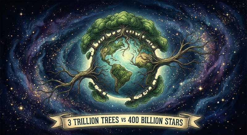 Yes, Earth Has More Trees Than the Milky Way Has Stars