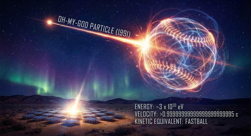 The 'Oh-My-God particle' was astonishingly energetic—but several details need caveats
