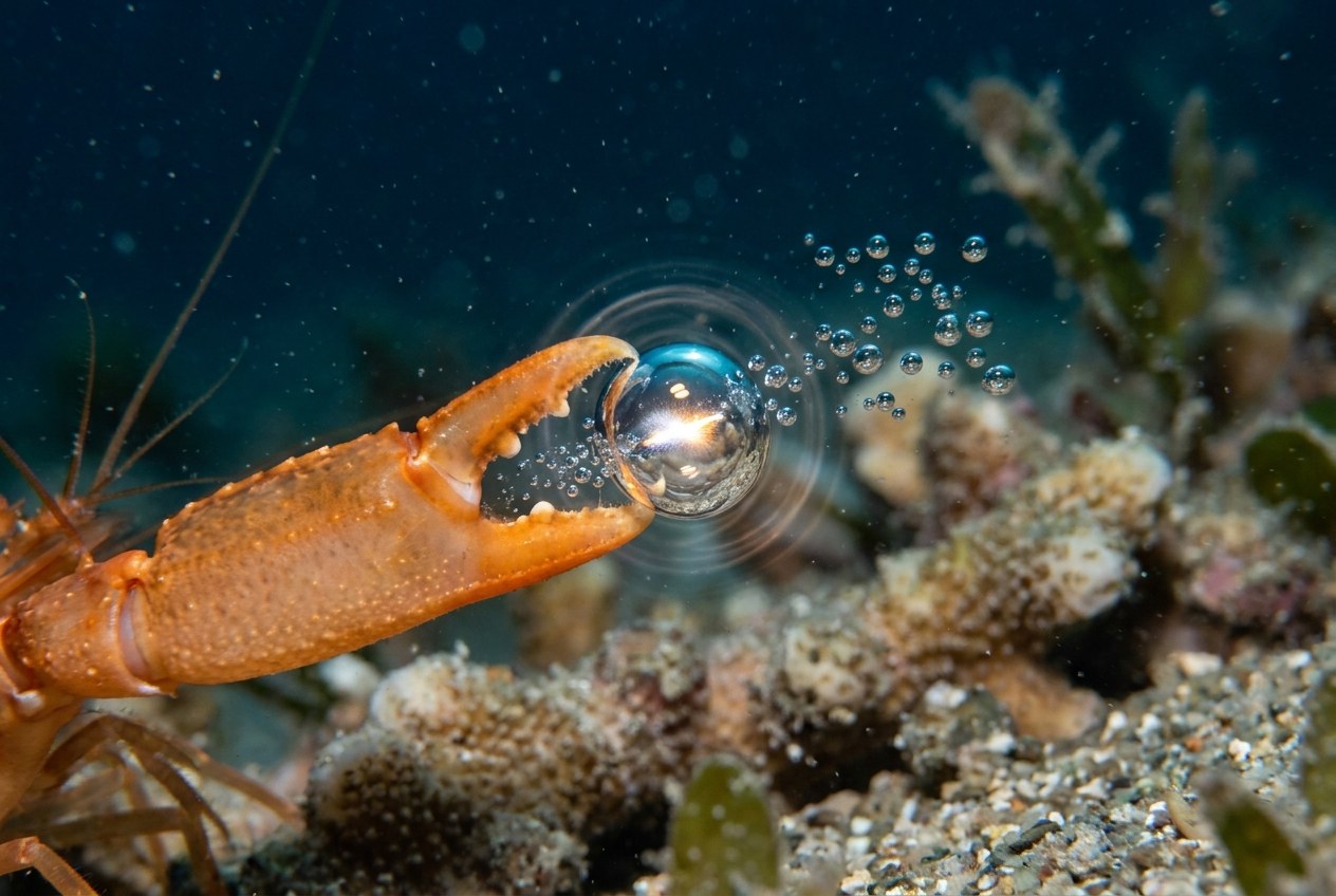 The Snapping Shrimp's Shockwave: cavitation, sonoluminescence, and extreme physics.