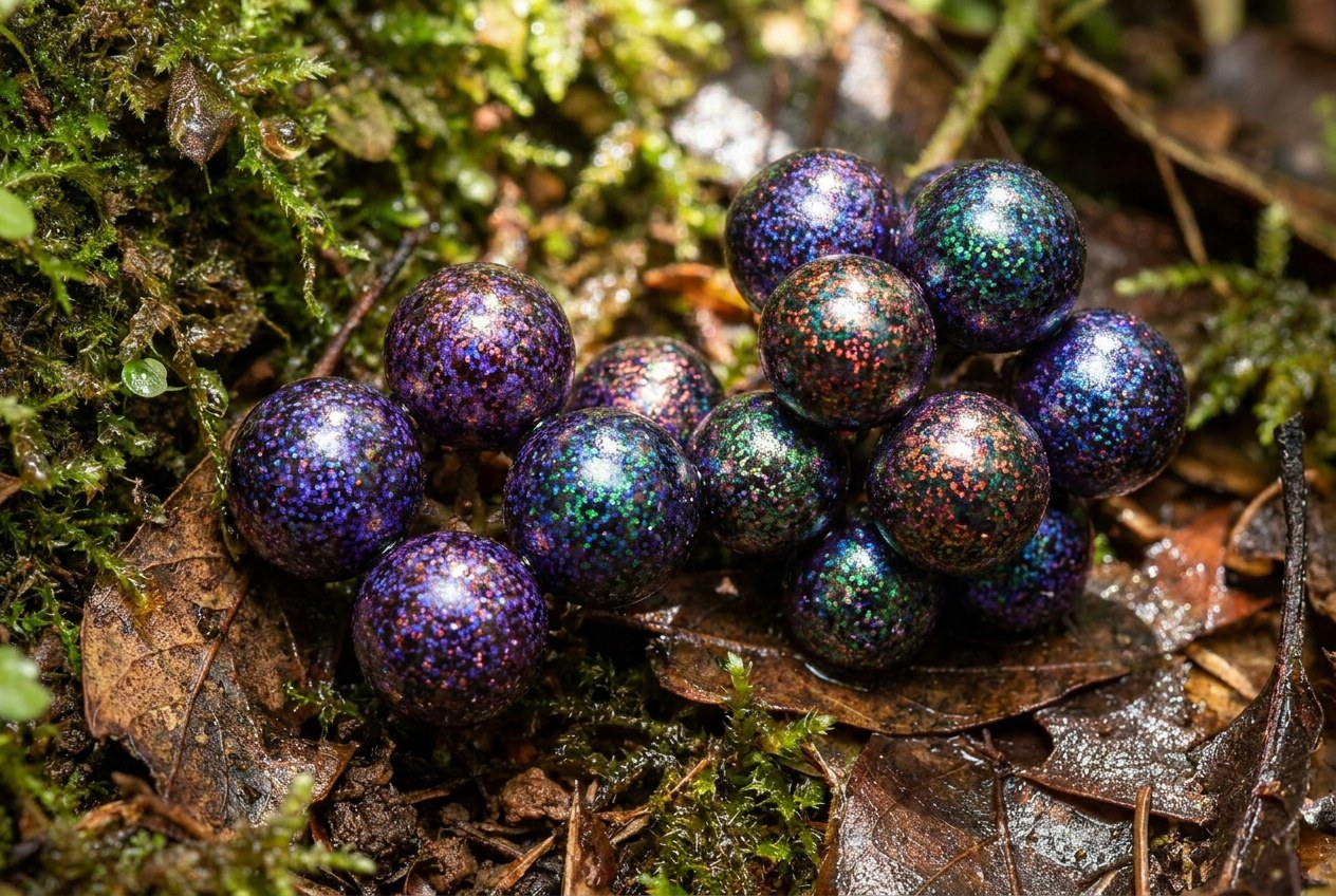 The Metallic Blue Marble Berry Uses Structural Color to Become Nature's Brightest Fruit
