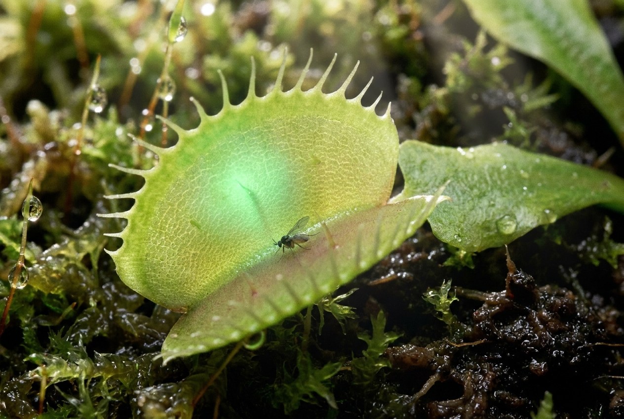 The Transgenic Venus Flytrap Uses a Calcium-Based Molecular Clock to Remember and Count Prey Touches